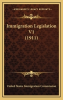 Immigration Legislation V1 0548817340 Book Cover