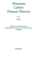 Nouveaux cahiers François Mauriac n°04 (Littérature Française) 2246531918 Book Cover
