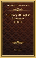 A history of English Literature 0548739196 Book Cover