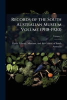 Records of the South Australian Museum Volume v.1 1171952589 Book Cover
