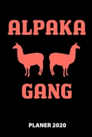 Alpaka Gang Planer 2020: 140 Vorgefertigte Seiten - Ca. Din A5 - 12 Monate - Kalender - Wochenplaner - Monatsplaner -Tagesplaner - Timer - Terminplaner - Studentenplaner - Studiplaner - Moodtracker - 1673834574 Book Cover