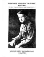 Grandpa What Did You Do In The Big War - World War I: You Mean To Make The World Safe For Democracy - 1919 Letters 1630100137 Book Cover