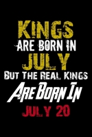 Kings Are Born In July Real Kings Are Born In July 20 Notebook Birthday Funny Gift: Lined Notebook / Journal Gift, 110 Pages, 6x9, Soft Cover, Matte Finish 1671663233 Book Cover