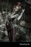 Notebook: Fantaisie, Steampunk, Montres, Monde Carnet / Journal / Livre d'écriture / Calepin / Agenda / Notes - 6 x 9 pouces (15,24 x 22,86 cm), 110 pages, surface brillante. 1712921177 Book Cover