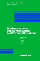 Nonlinear Analysis and Differential Equations (Progress in Nonlinear Differential Equations and Their Applications) 0817641882 Book Cover