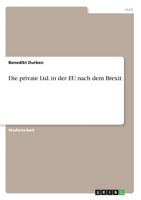 Die private Ltd. in der EU nach dem Brexit 3668571376 Book Cover