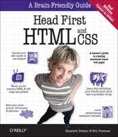 Head First HTML and CSS: A Learner's Guide to Creating Standards-Based Web Pages 0596159900 Book Cover