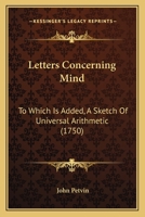 Remarks on Letters Concerning Mind 1165791277 Book Cover