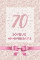 70 ans joyeux anniversaire: Album de souvenir pour 70�me anniversaire - Coller vos photos ensemble avec un mot en dessous pour un super anniversaire plein de beaux souvenirs - Pour femme maman fille c B084DFZP5P Book Cover