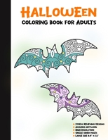 Halloween Coloring Book for Adults: 50 Halloween Illustrations Printed On One Side, Safe For Markers | Fun Craft Activity Gift | Stress Relieving Designs (Spooky House) 1696293359 Book Cover