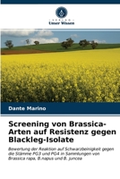 Screening von Brassica-Arten auf Resistenz gegen Blackleg-Isolate 6203805785 Book Cover