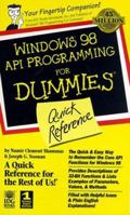 Windows 98 API Programming for Dummies Quick Reference 0764503030 Book Cover