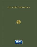 ACTA Psychologica: Volume III 9401552371 Book Cover