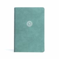 CSB Personal Size Giant Print Bible, Earthen Teal LeatherTouch 143008250X Book Cover