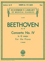 Beethoven - Piano Concerto No. 4 in G Major, Op. 58 0793551927 Book Cover