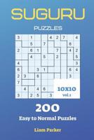 Suguru Puzzles - 200 Easy to Normal Puzzles 10x10 vol.1 1070245712 Book Cover