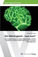 Ein Meningeom - Was Nun? 3639471016 Book Cover