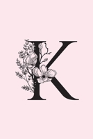 K: Personalised Undated Daily Planner And Organiser For 100 Days - With Water Intake, Health & Fitness Tracker, Gratitude Section, To Do List 1654513199 Book Cover