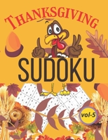 Thanksgiving sudoku: Thanksgiving sudoku puzzle book for adults 500 medium vol-5 B099BV5WMJ Book Cover