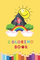 Coloring Book: Cute and Fun animals (Dinosaur-Deer-unicorn-Easter) Coloring and activity book Gift For girls Ages 3-8. B08ZDFPLLG Book Cover