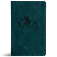 CSB Here's Hope Bible, Dark Teal Leathertouch B0GL7BK8YW Book Cover