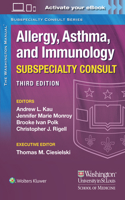 Washington Manual Allergy Subspecialty Consult 1975113268 Book Cover
