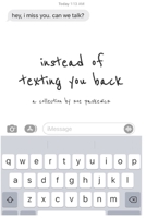 instead of texting you back B0C1HWRFSC Book Cover