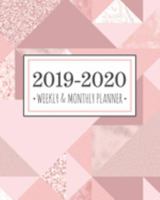 2019-2020 Weekly & Monthly Planner: Rose Gold Geometric Diary Agenda Calendar Schedule Organizer | Sept 2019 through December 2020 1691721611 Book Cover