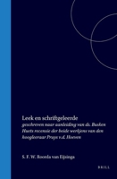 Leek en schriftgeleerde: geschreven naar aanleiding van ds. Busken Huets recensie der beide werkjens van den hoogleeraar Pruys v.d. Hoeven (Dutch Edition) 9004577319 Book Cover