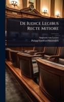 De Iudice Legibus Recte Mitiore 1024508854 Book Cover