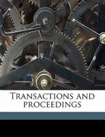 Transactions and proceedings Volume 2 1172347786 Book Cover