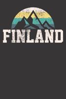 Notebook: Finland Finnish Country Mountain Vintage Dot Grid Dotted 6x9 120 Pages 1083007785 Book Cover