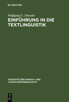 Einführung in die Textlinguistik 3484220147 Book Cover