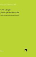 Jenaer Systementwürfe 3787305165 Book Cover