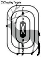 55 Shooting Targets: Deer Silhouette Shooting Targets 1726340260 Book Cover