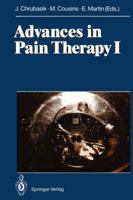 Advances in Pain Therapy I 3540555366 Book Cover