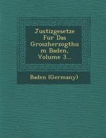 Justizgesetze Fur Das Groszherzogthum Baden, Volume 3... 124998064X Book Cover