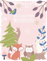 Meine unvergesslichen Winterferien: Reisetagebuch zum Selberschreiben - Ferientagebuch für Mädchen ab 6 Jahre - Urlaubstagebuch für 14 Tage ... - Waldtiere pastell rosa (German Edition) 1713092255 Book Cover