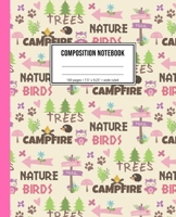 Composition Notebook: Camping Journal For Girls 1706294506 Book Cover