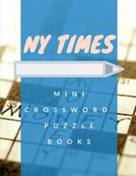 NY Times Mini Crossword Puzzle Books: Crosswird Puzzle Books, Brain Games, Puzzles and Games to Help Become a Quiz Word Search And Spot The Difference. 1096718235 Book Cover
