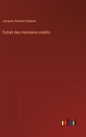 Extrait des mémoires inédits (French Edition) 3385093023 Book Cover