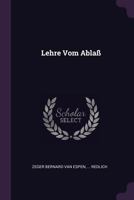 Lehre Vom Abla� 1378434692 Book Cover