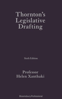 Thornton's Legislative Drafting 1526518910 Book Cover
