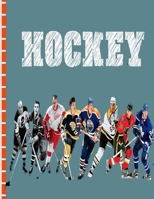 Hockey: Coloring Book Ice Hockey Coloring Book for Kids B08YQFVR7N Book Cover