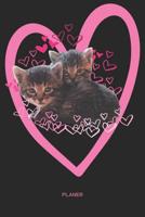 Planer: Katzen Kalender Terminkalender Terminplaner Wochenkalender - Geschenk f�rBabykatzen Fans Katzenliebhaber Katzenbesitzer Frauen zum Geburtstag Weihnachten Ostern Valentinstag - A5 Softcover 120 1074804538 Book Cover
