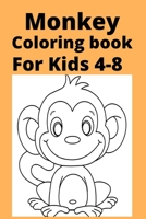 Monkey Coloring book For Kids 4-8 B0BDBB9LC5 Book Cover