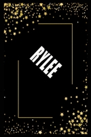 RYLEE (6x9 Journal): Lined Writing Notebook with Personalized Name, 110 Pages: RYLEE Unique personalized planner Gift for RYLEE Golden Journal, Thoughtful Cool Present for RYLEE ( RYLEE notebook): Jou 1661980848 Book Cover
