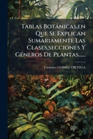 Tablas Bot�nicas: En Que Se Explican Sumariamente Las Clases, Secciones Y G�neros De Plantas Que Trae Tournefort En Sus Instituciones ...... 1276522304 Book Cover