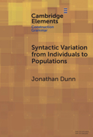 Syntactic Variation from Individuals to Populations: Language as a Complex System 1009644351 Book Cover