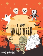 I Spy Halloween: A-Z Fun Guessing and Coloring book for kids 2-5 B08KH3TJMS Book Cover
